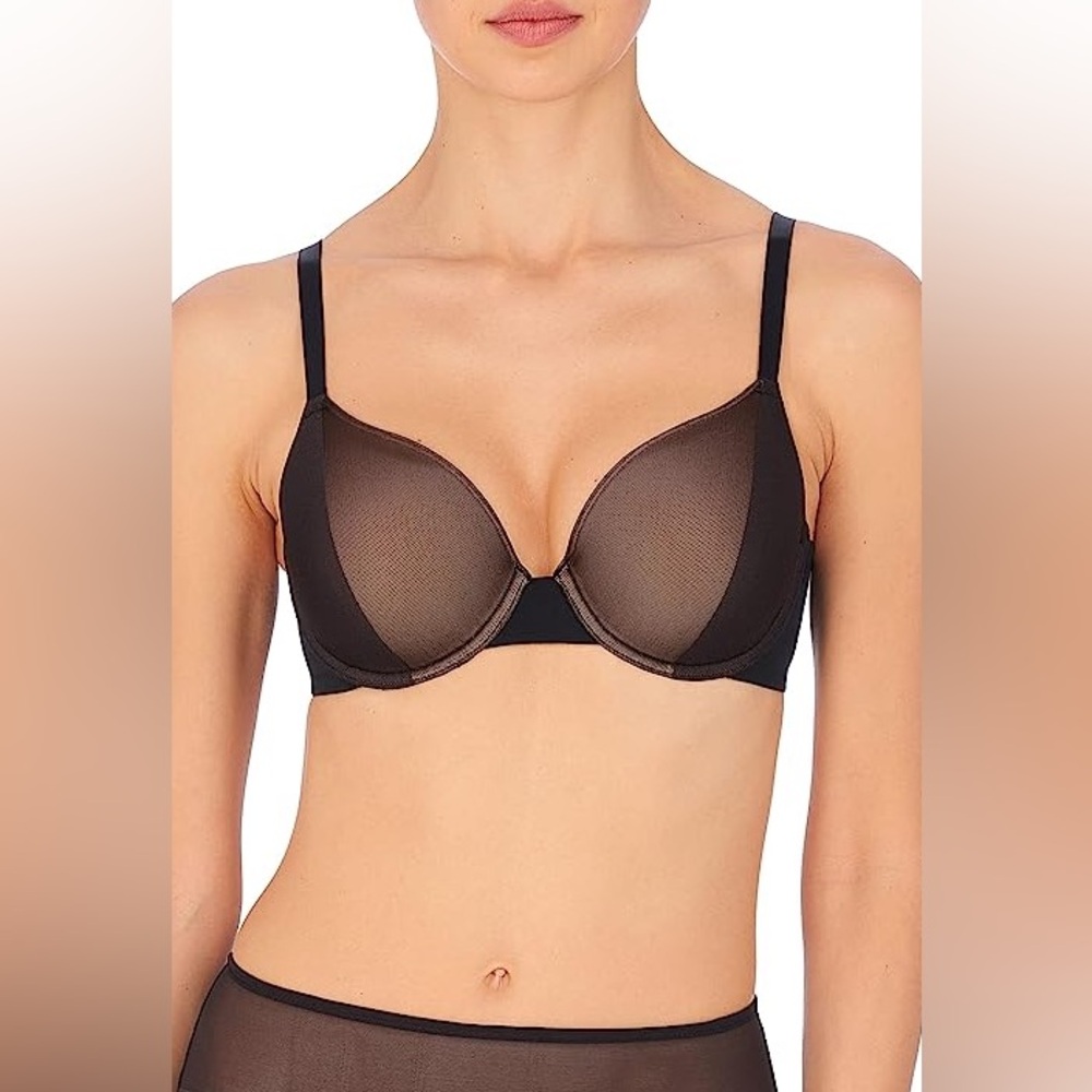 Natori BLACK/CAFE Side Effect Full Fit Contour Underwire Bra